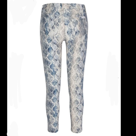 7 For All Mankind Mid Rise Skinny Ankle Jeans Snake Stretch Denim Indigo 30 NWT - Picture 6 of 14